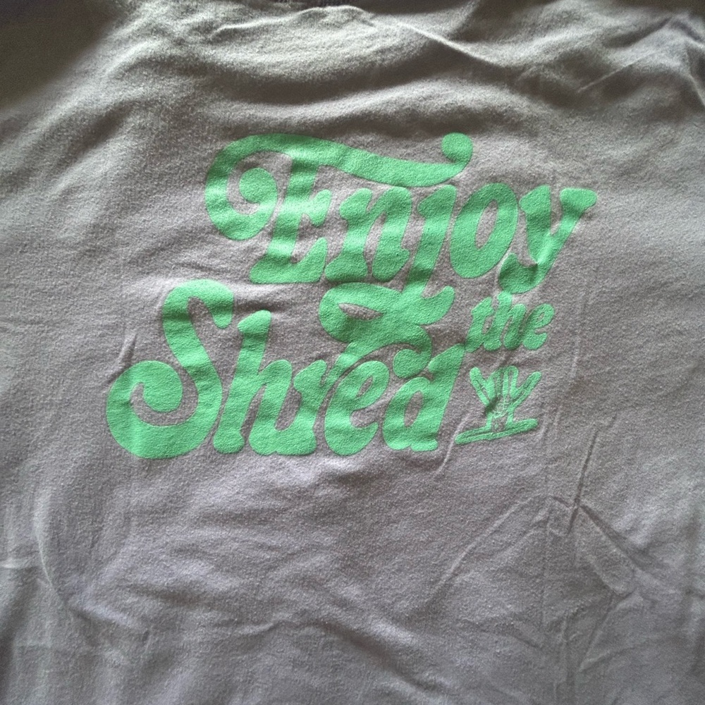 Lavender T-Shirt with Green Graphic